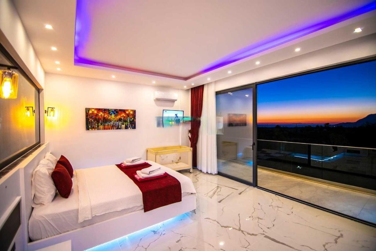 Villa Lycian-Kalkan 3 Bedroom-2 Jakuzzies-Sauna-Turkish Hamam-Huge Private Pool And Lovely Garden 카스 외부 사진
