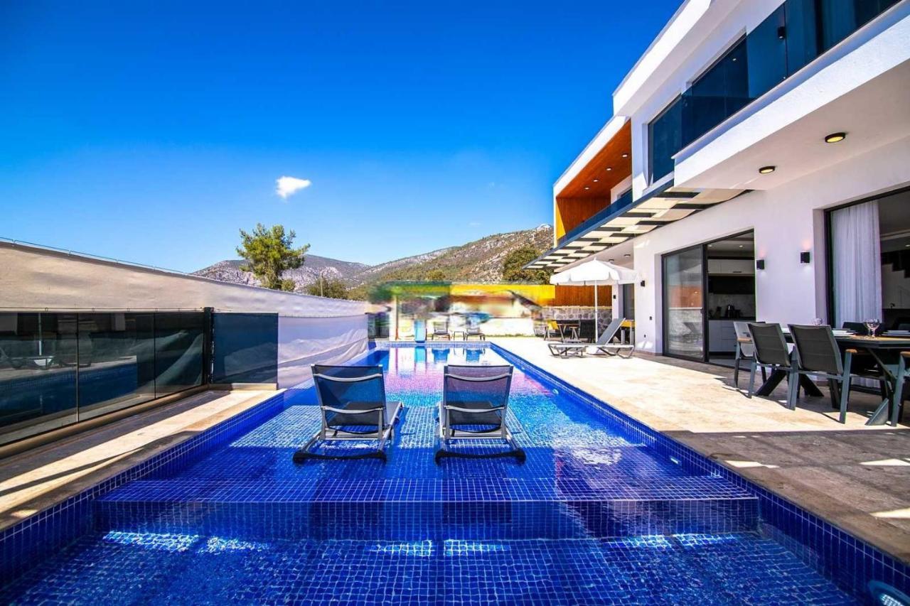Villa Lycian-Kalkan 3 Bedroom-2 Jakuzzies-Sauna-Turkish Hamam-Huge Private Pool And Lovely Garden 카스 외부 사진